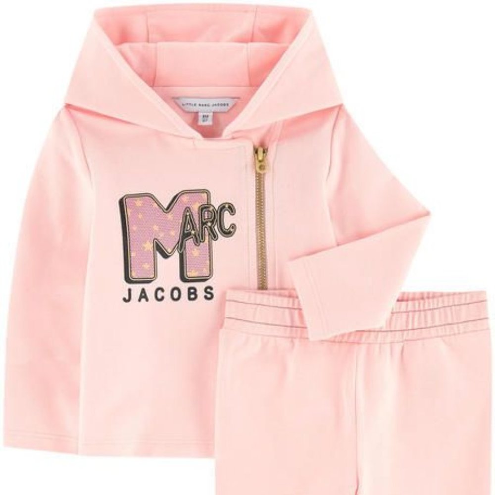 Little Marc Jacobs Cotton jersey sweatshirt set-9m